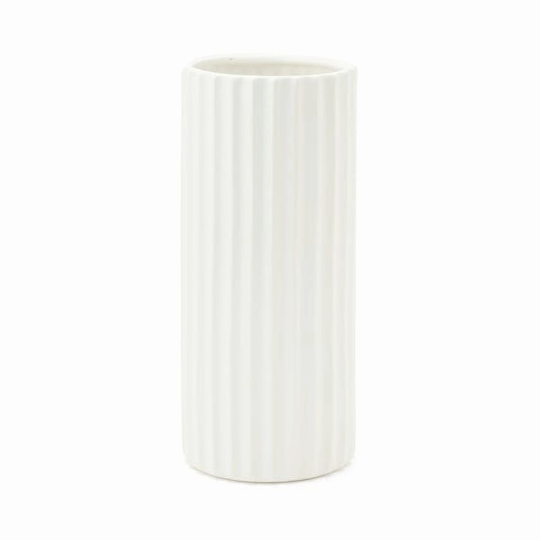 Ceramic Lib Flower Vase L Whitenordic minimalist vase