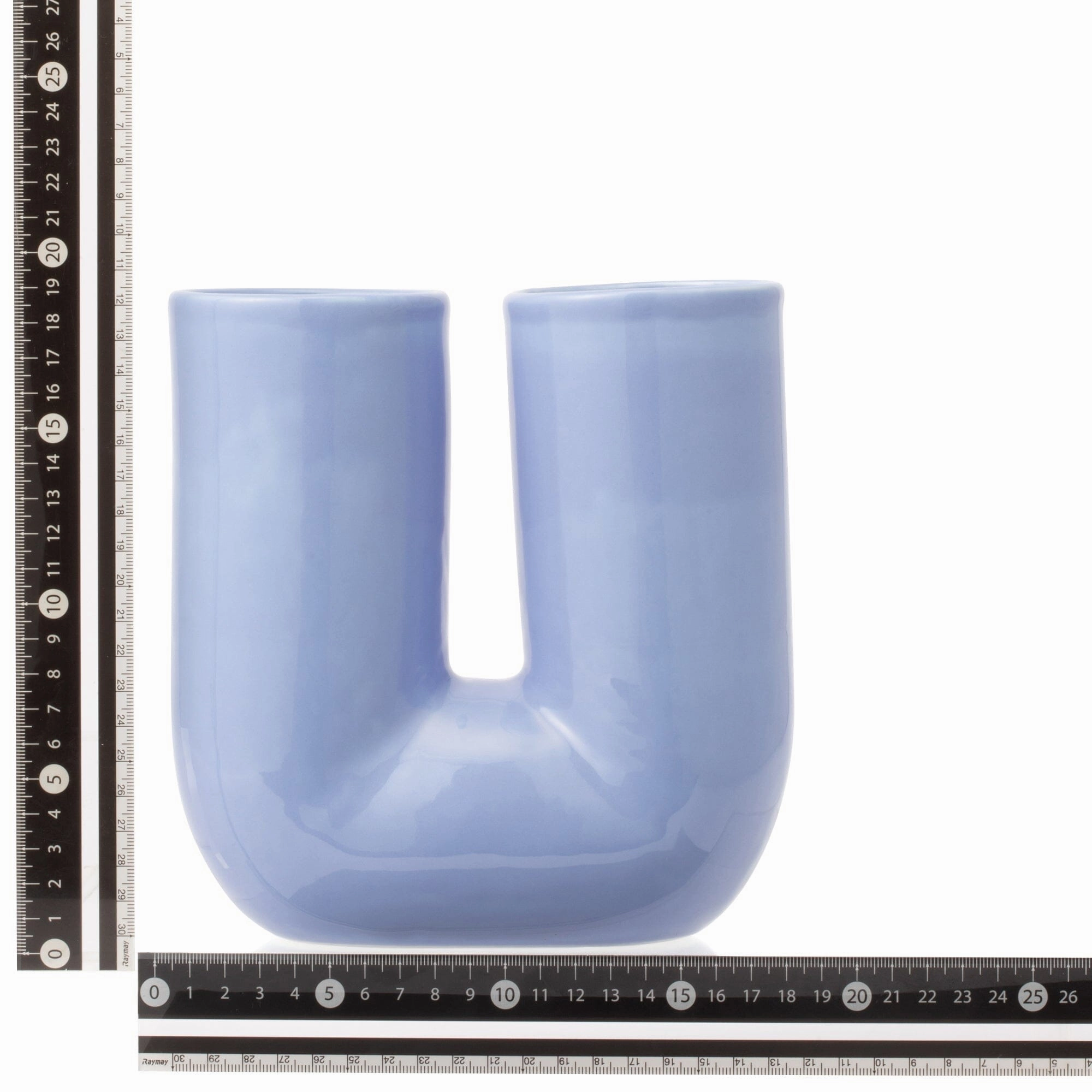Ceramic Pop Flower Vase Medium Light Blue