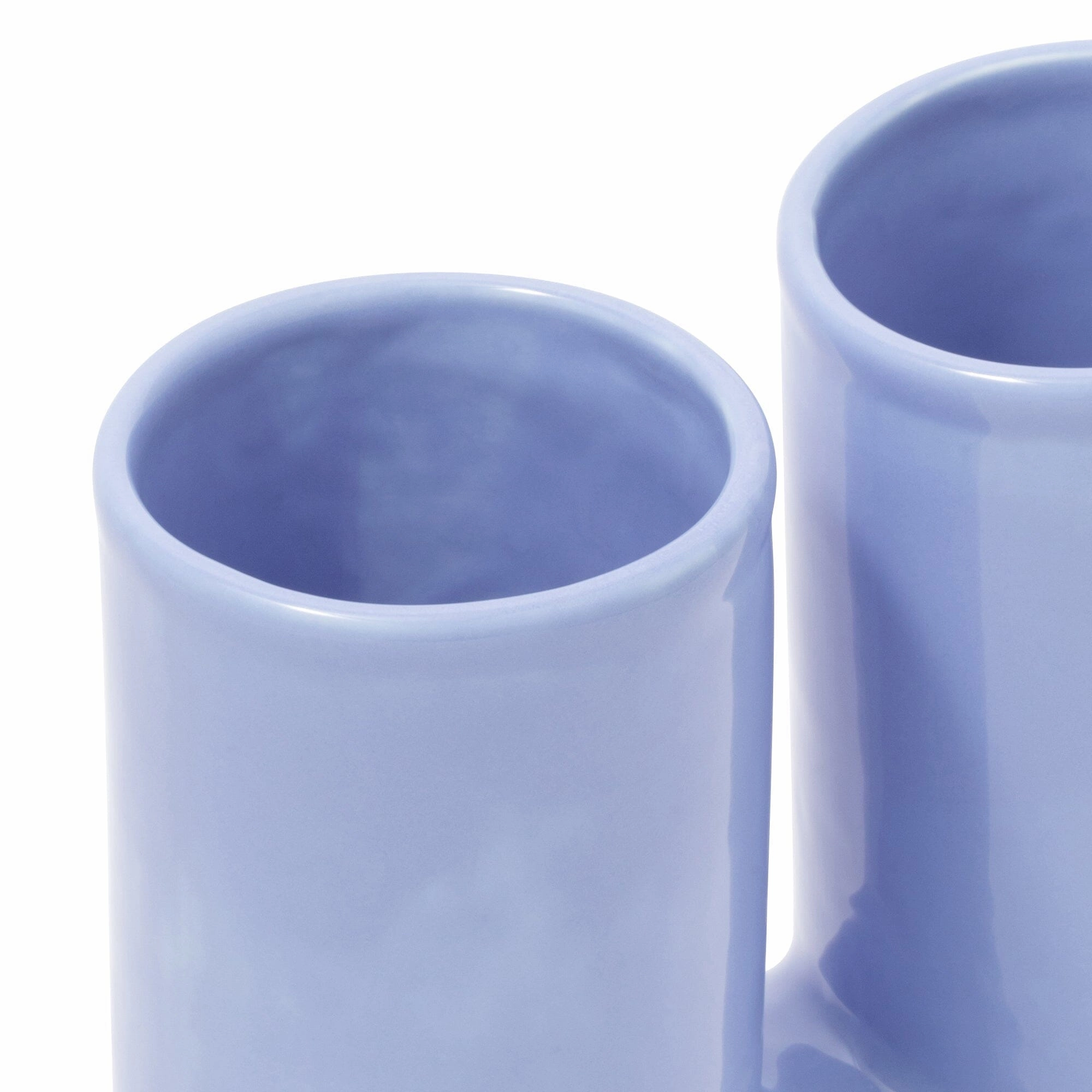 Ceramic Pop Flower Vase Medium Light Blue