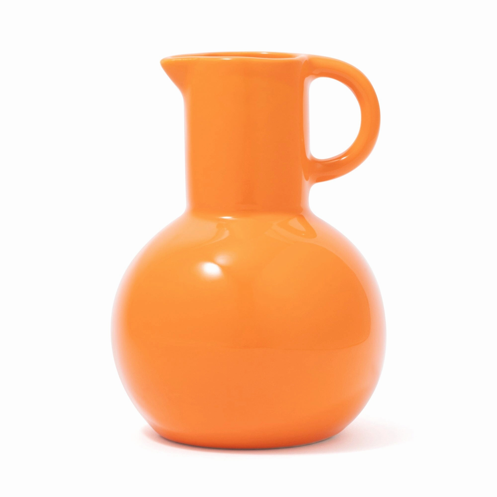 Ceramic Pop Flower Vase Medium Orange