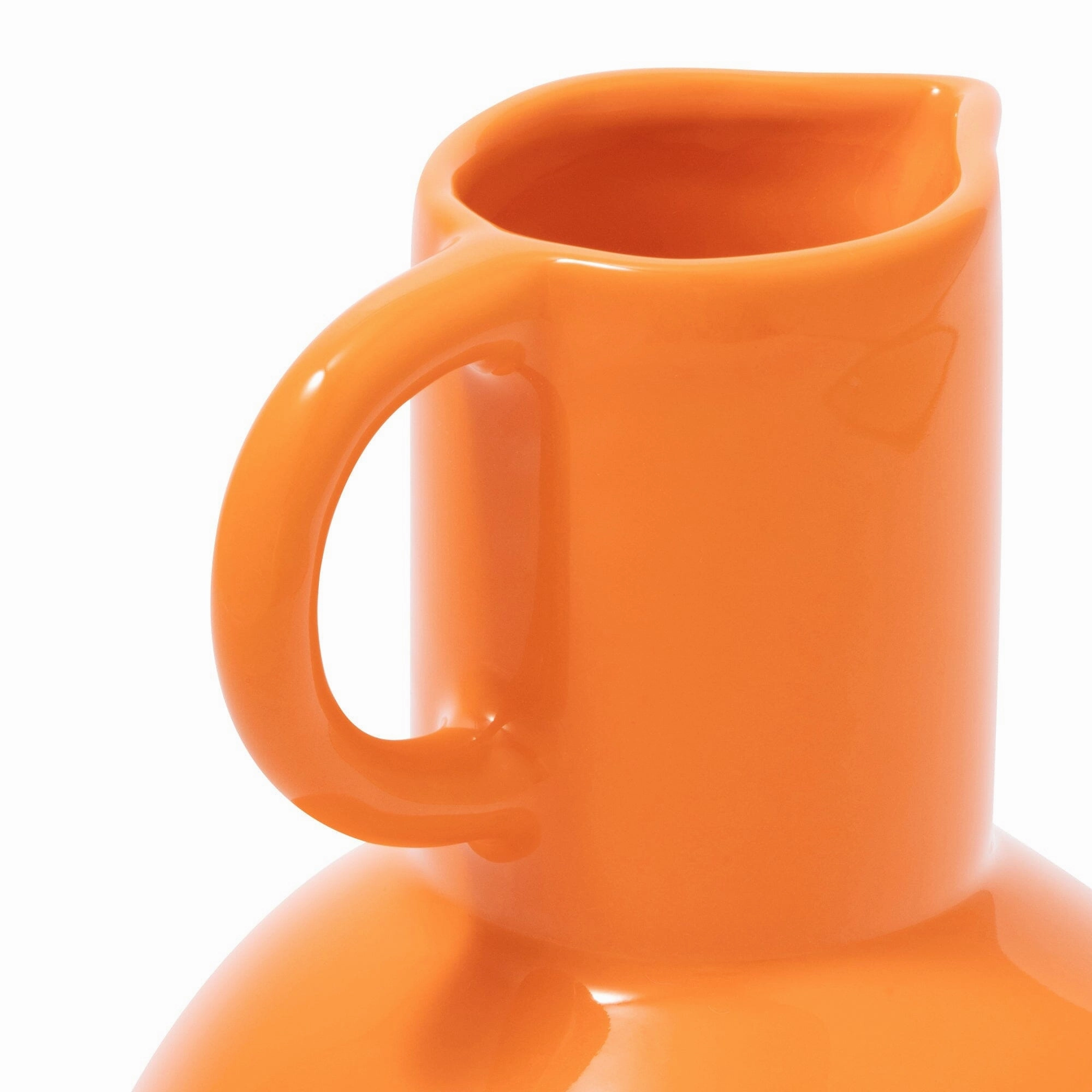 Ceramic Pop Flower Vase Medium Orange