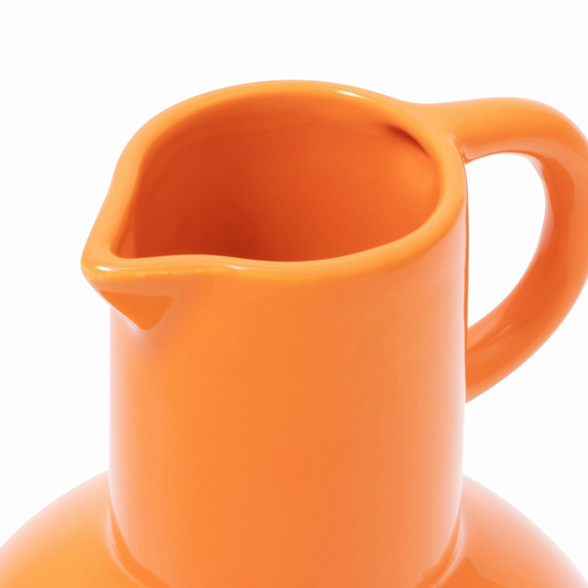 Ceramic Pop Flower Vase Medium Orange