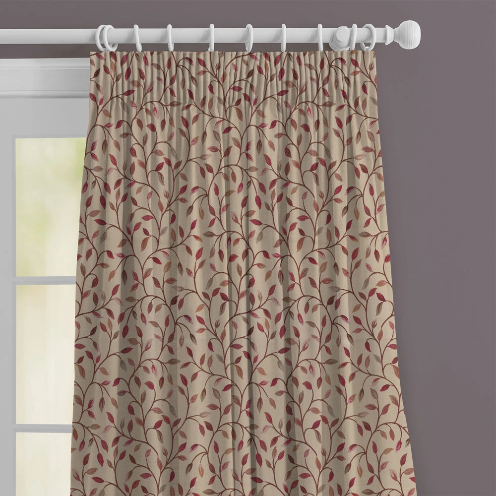 Cervino Woven Jacquard Made to Measure Curtains Plum