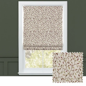 Cervino Woven Jacquard Made to Measure Roman Blinds Cream Auberginebedding sets ,throw blankets 