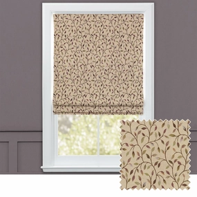 Cervino Woven Jacquard Made to Measure Roman Blinds Cream Heatherbedding sets ,throw blankets 