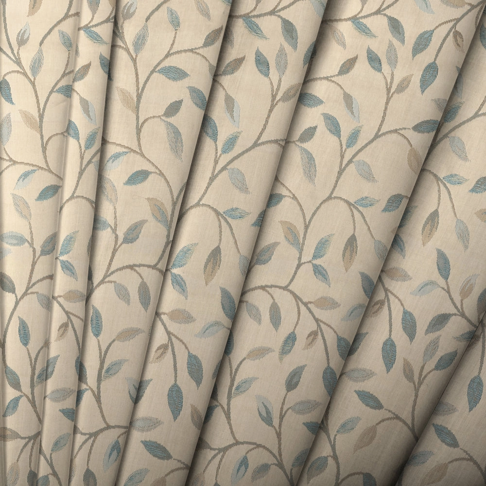 Cervino Woven Jacquard Made to Measure Roman Blinds Duck Egg