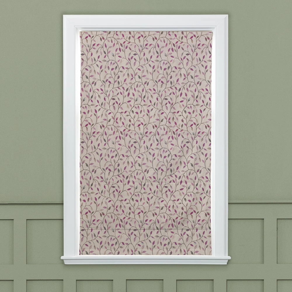 Cervino Woven Jacquard Made to Measure Roman Blinds Mulberry