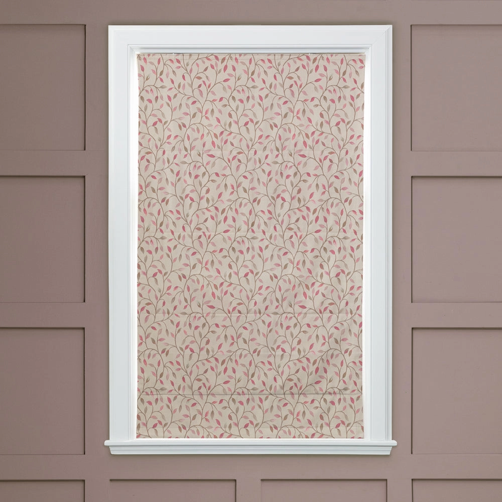Cervino Woven Jacquard Made to Measure Roman Blinds Rose Hip