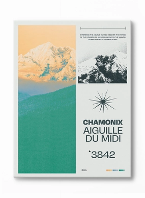 Chamonix, Canvasindoor decorative canvas print