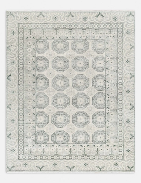 Chantara Hand-Knotted Wool Rugmodern color block patchwork rug