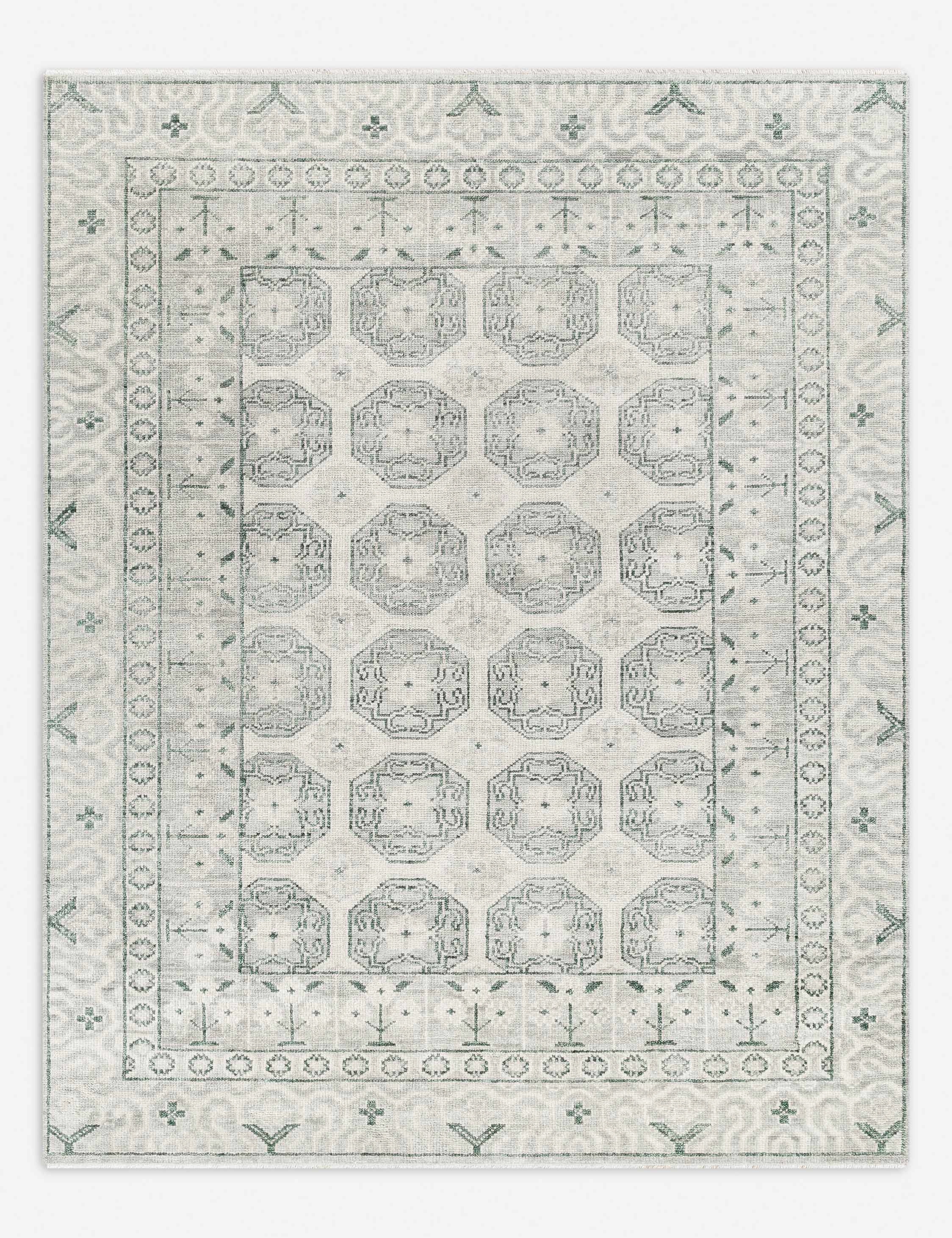 Chantara Hand-Knotted Wool Rugmodern color block patchwork rug