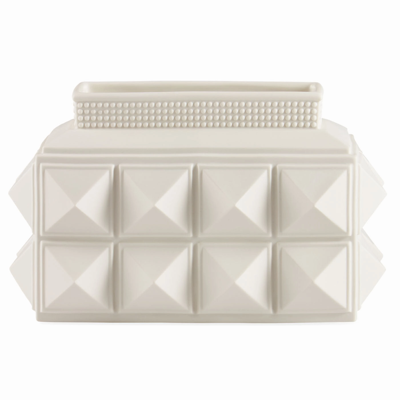 Charade Studded Low Vasehandmade ceramic dinnerware set