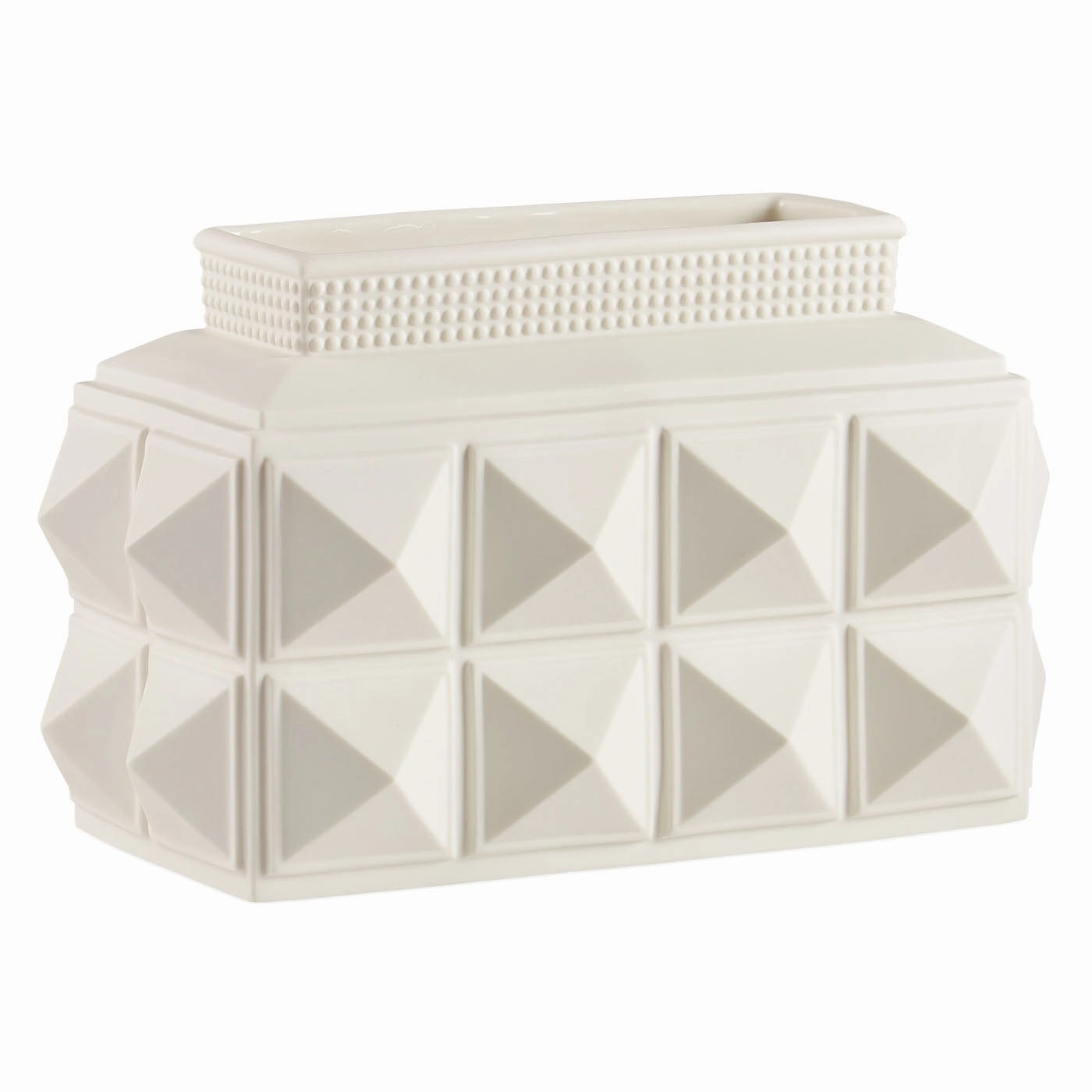 Charade Studded Low Vase