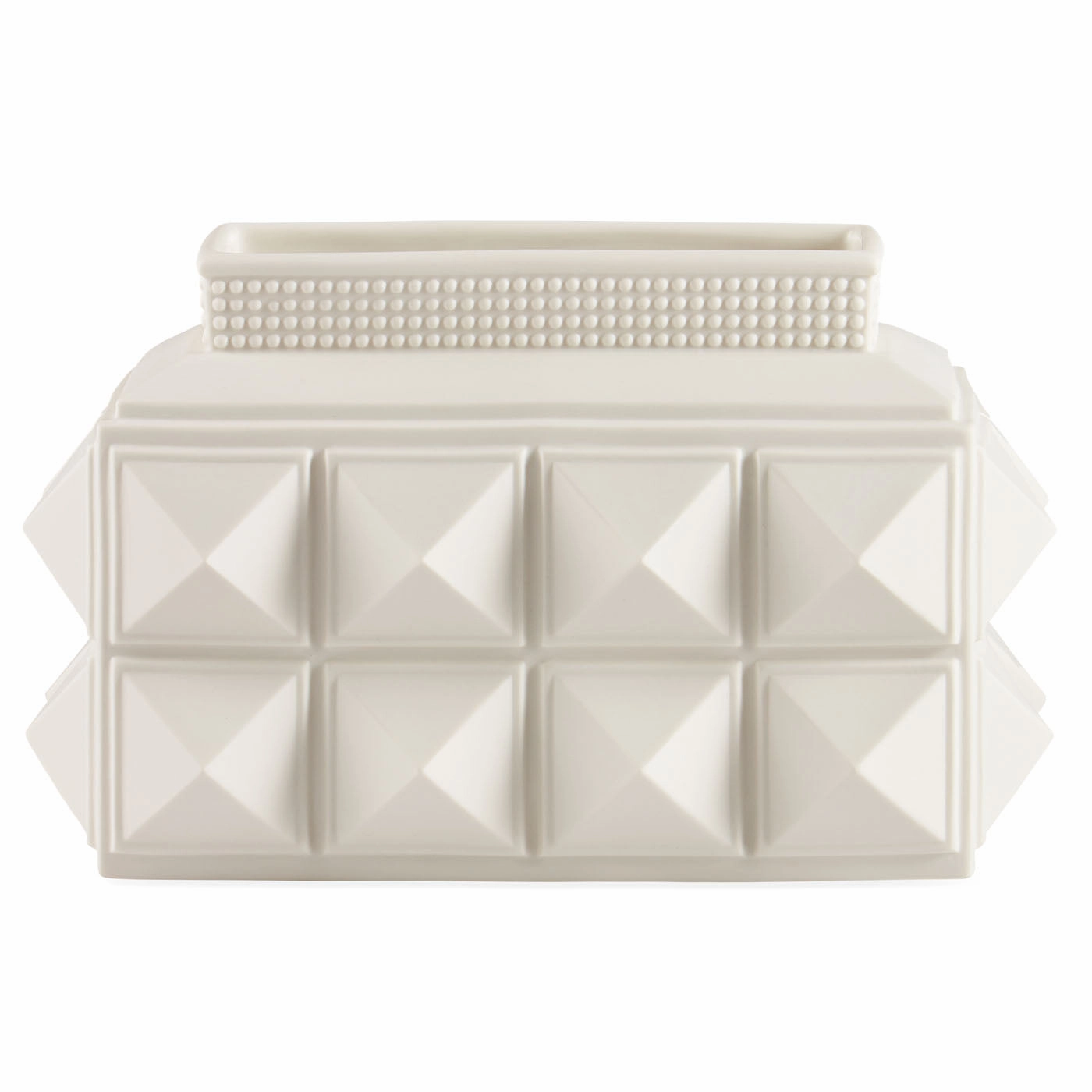 Charade Studded Low Vasehandmade ceramic dinnerware set