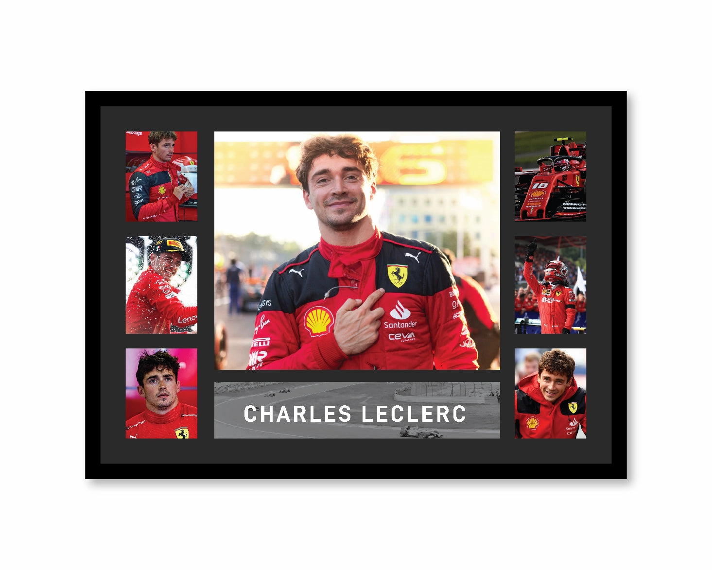 Charles Leclerc 2024 - Tribute Framehandmade souvenirs