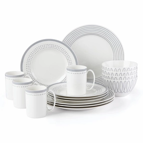Charlotte Street East Slate 16-Piece Dinnerware Setmodern kitchen decor ,kitchen dinner set ,dinnerware 