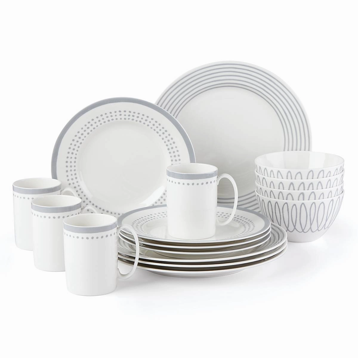 Charlotte Street East Slate 16-Piece Dinnerware Setmodern kitchen decor ,kitchen dinner set ,dinnerware 