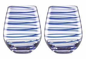 Charlotte Street Stemless Wine Glasses - Set Of 2glass cups ,personalized mugs 