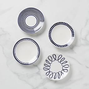 Charlotte Street Tidbit Plates - Set of 4modern kitchen decor ,kitchen dinner set ,dinnerware 