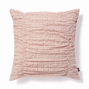 Check Gather Cushion Cover 450 x 450  Pinkbedding sets ,throw blankets 