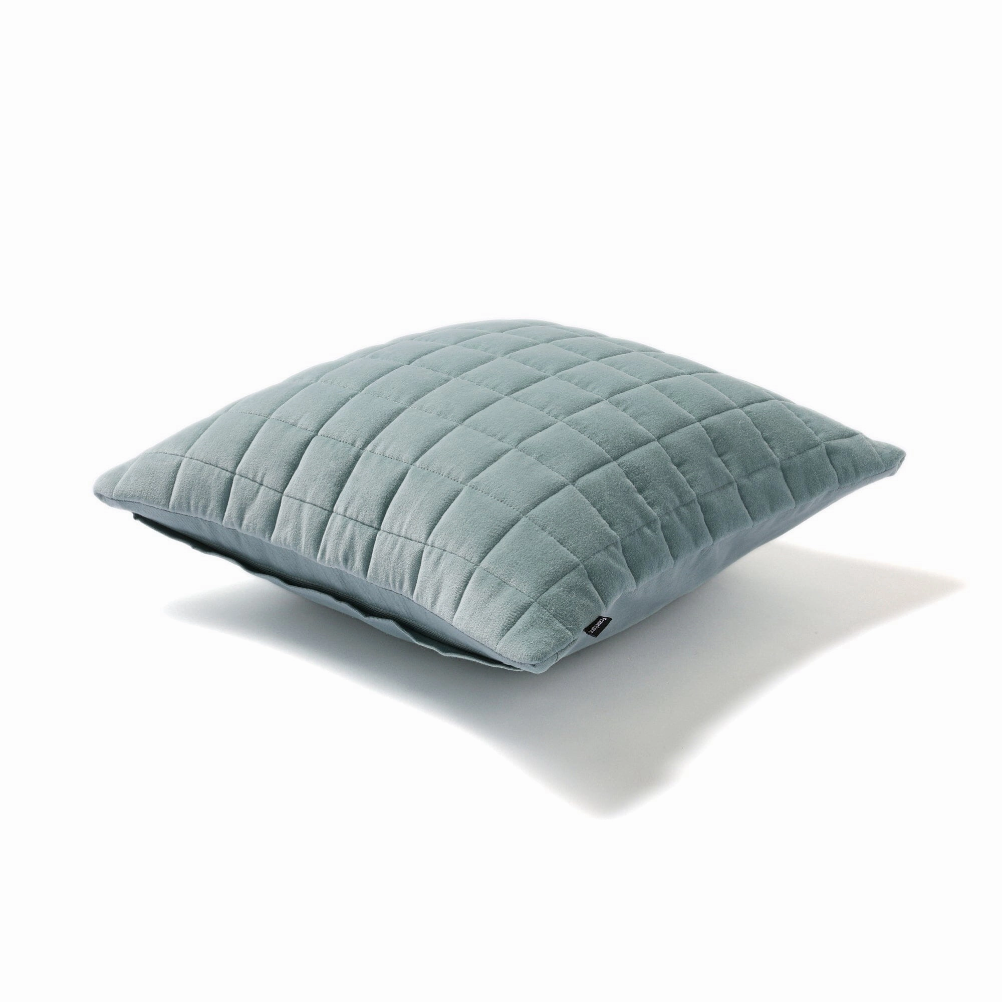 Check Quilt Cushion Cover 450 X 450 Blue