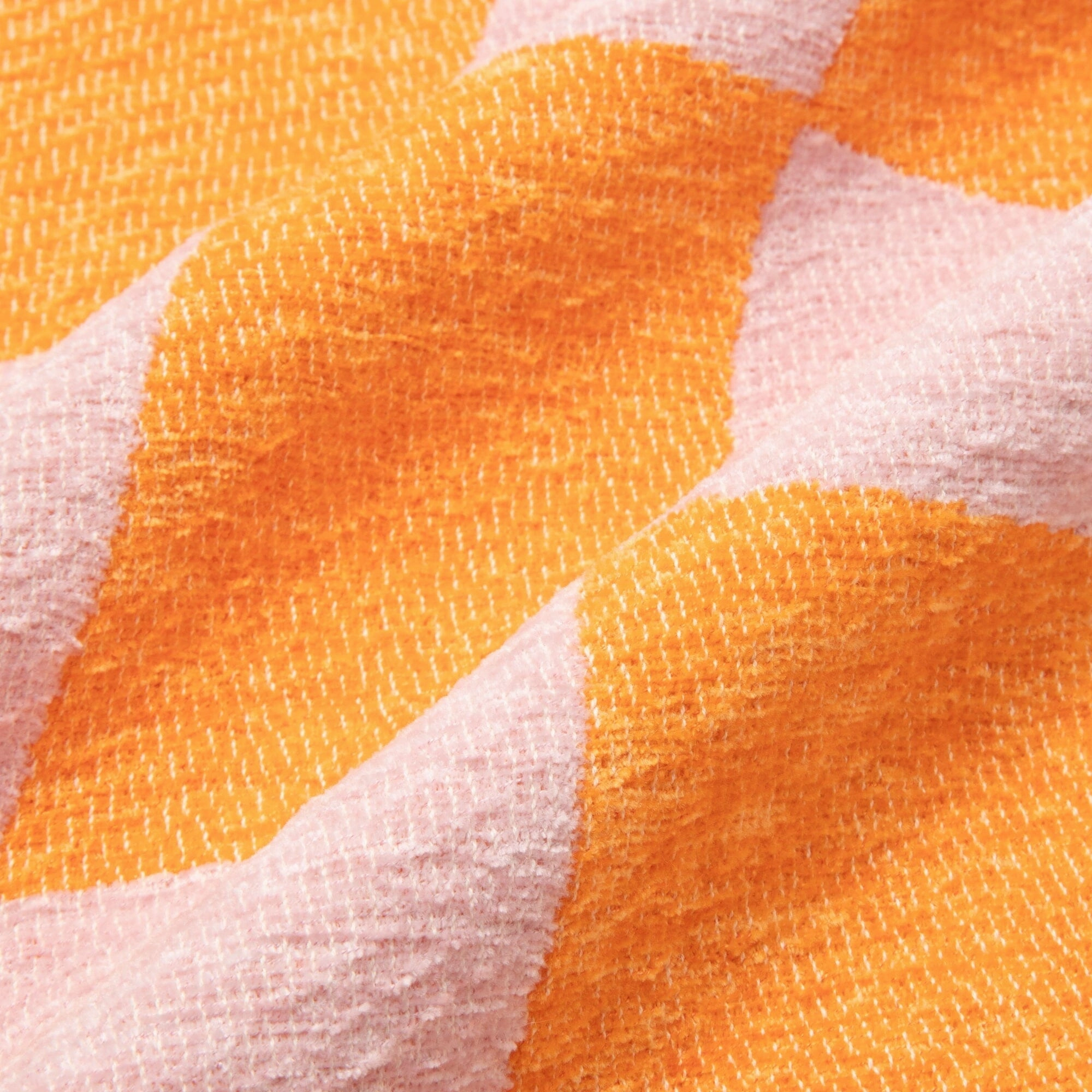 Checkerboard Throw 1700 X 1300 Pink X Orange