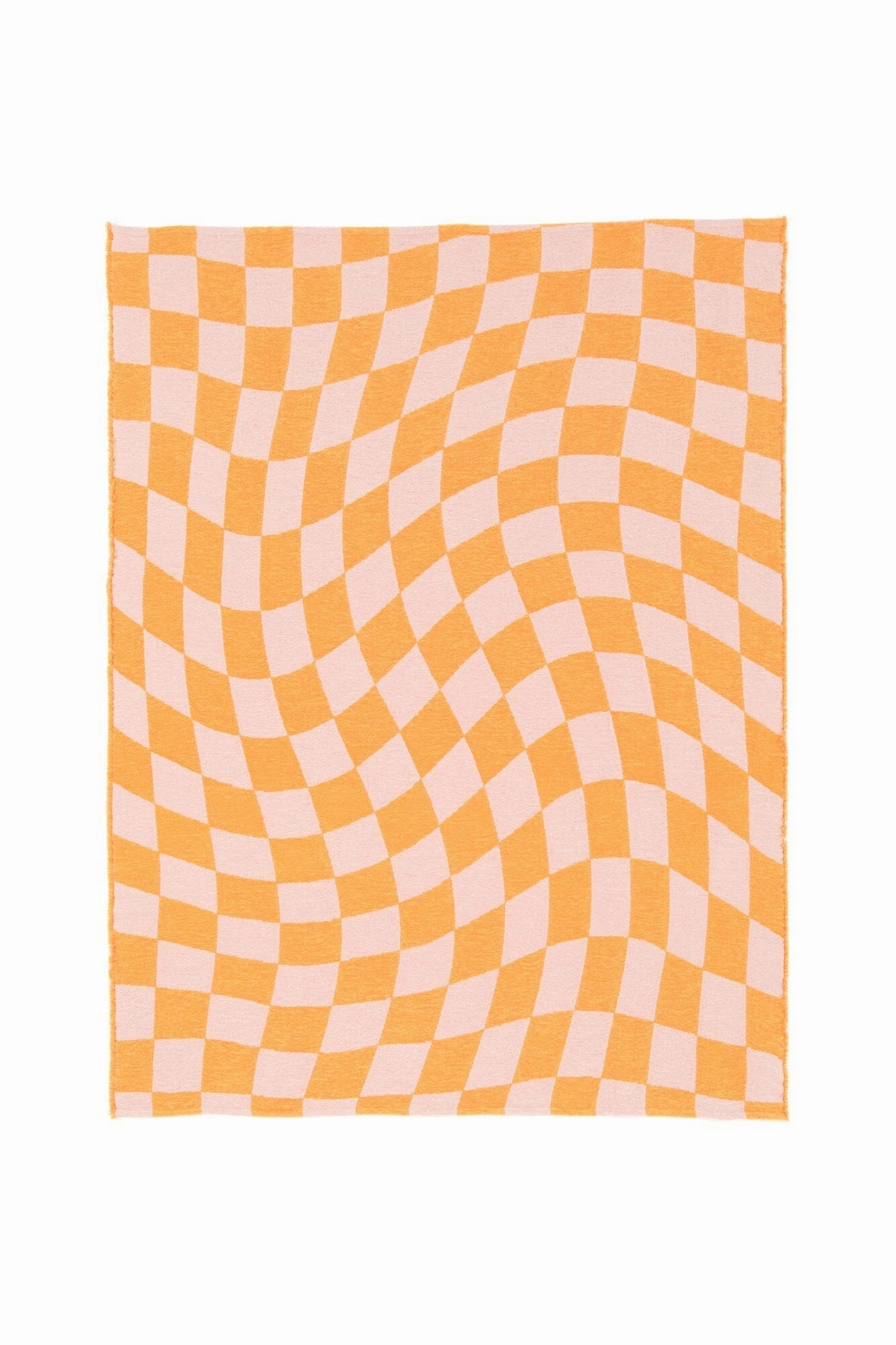 Checkerboard Throw 1700 X 1300 Pink X Orange