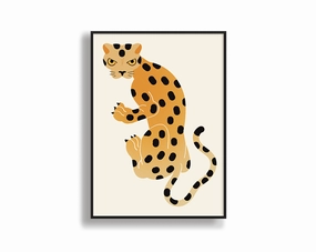 Cheetahmodern abstract painting decor