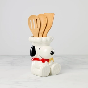 Chef Snoopy Figural Utensil Crock 4-Piece Setmodern kitchen decor ,kitchen dinner set ,dinnerware 