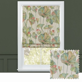 Cheriton Printed Cotton Made to Measure Roman Blinds Pomegranatebedding sets ,throw blankets 