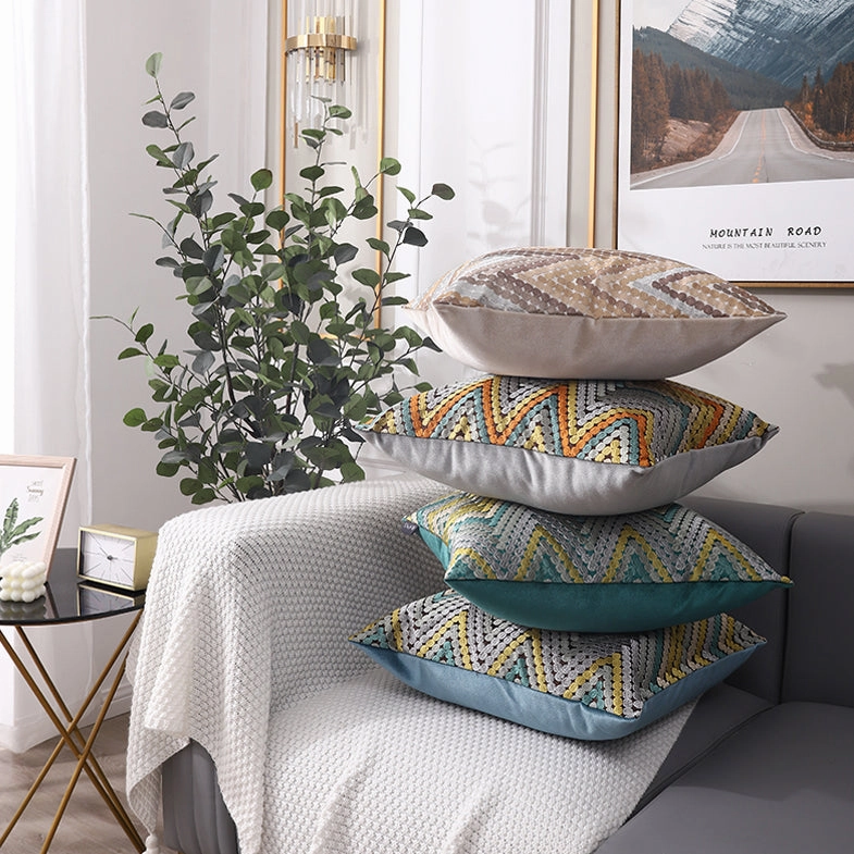 Chevron Pattern Throw Cushions