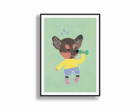 Chihuahuamodern abstract painting decor