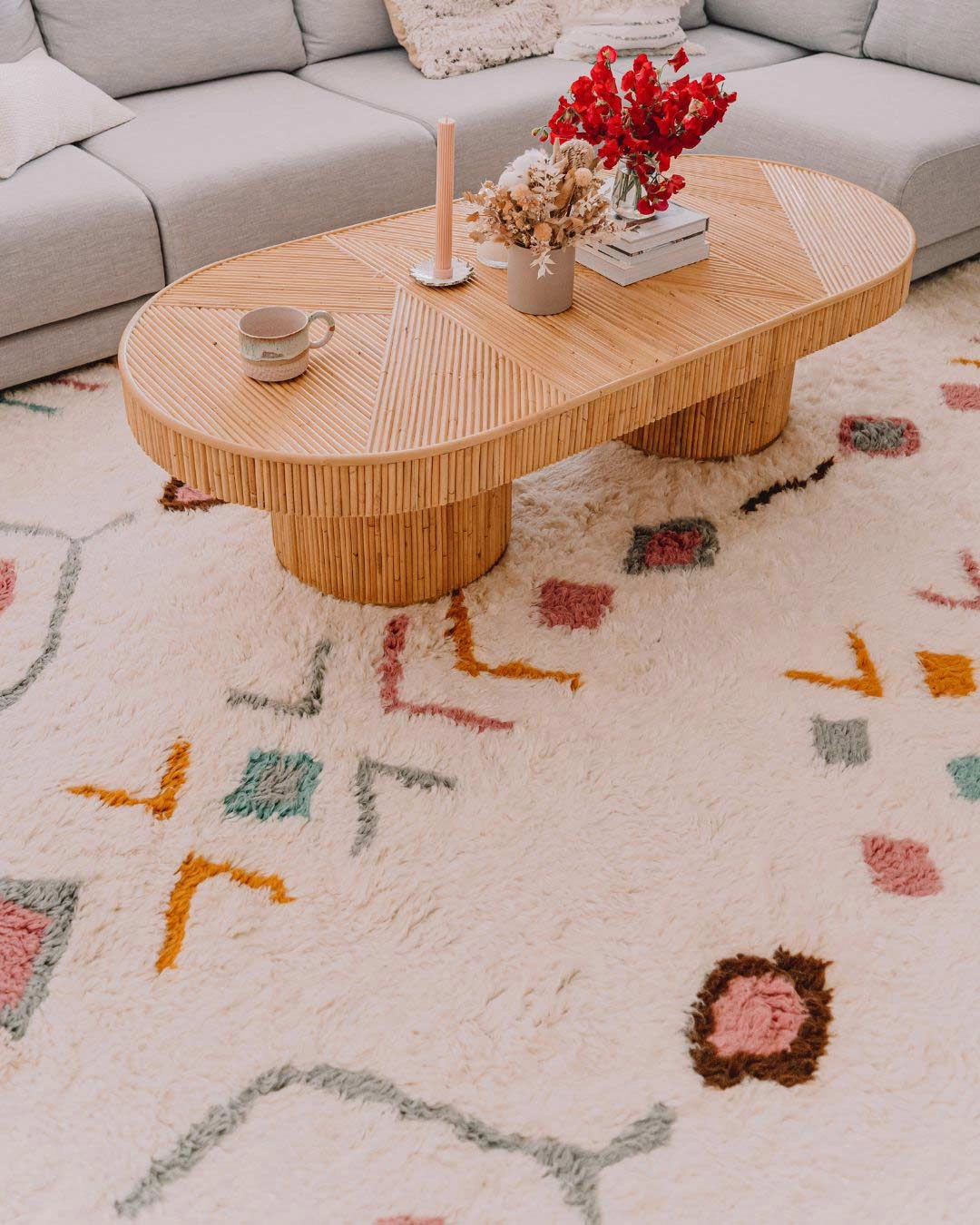 Chikita Multi-Colour Tribal Shag Rug *NO RETURNS UNLESS FAULTY