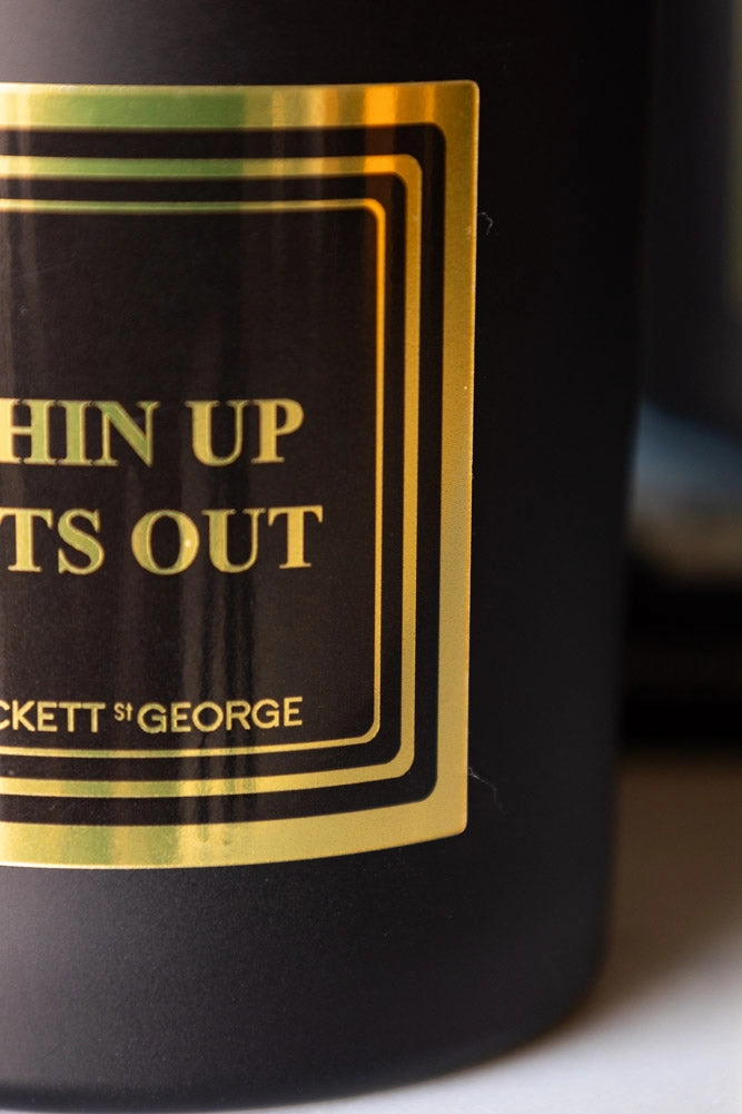 Chin Up, Tits Out Scented Candle - Leather & Tobacco