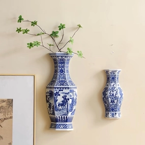 Chinese Blue and White Vase Wall Artnordic style wall decor