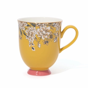 Chinoiserie Mug  Yellowglass cups ,personalized mugs 