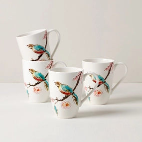 Chirp Mugs - Set of 4modern kitchen decor ,kitchen dinner set ,dinnerware 