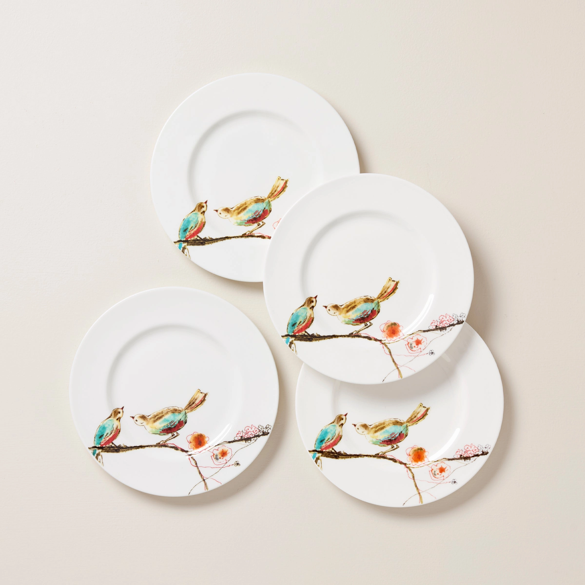 Chirp Salad Plates - Set of 4modern kitchen decor ,kitchen dinner set ,dinnerware 