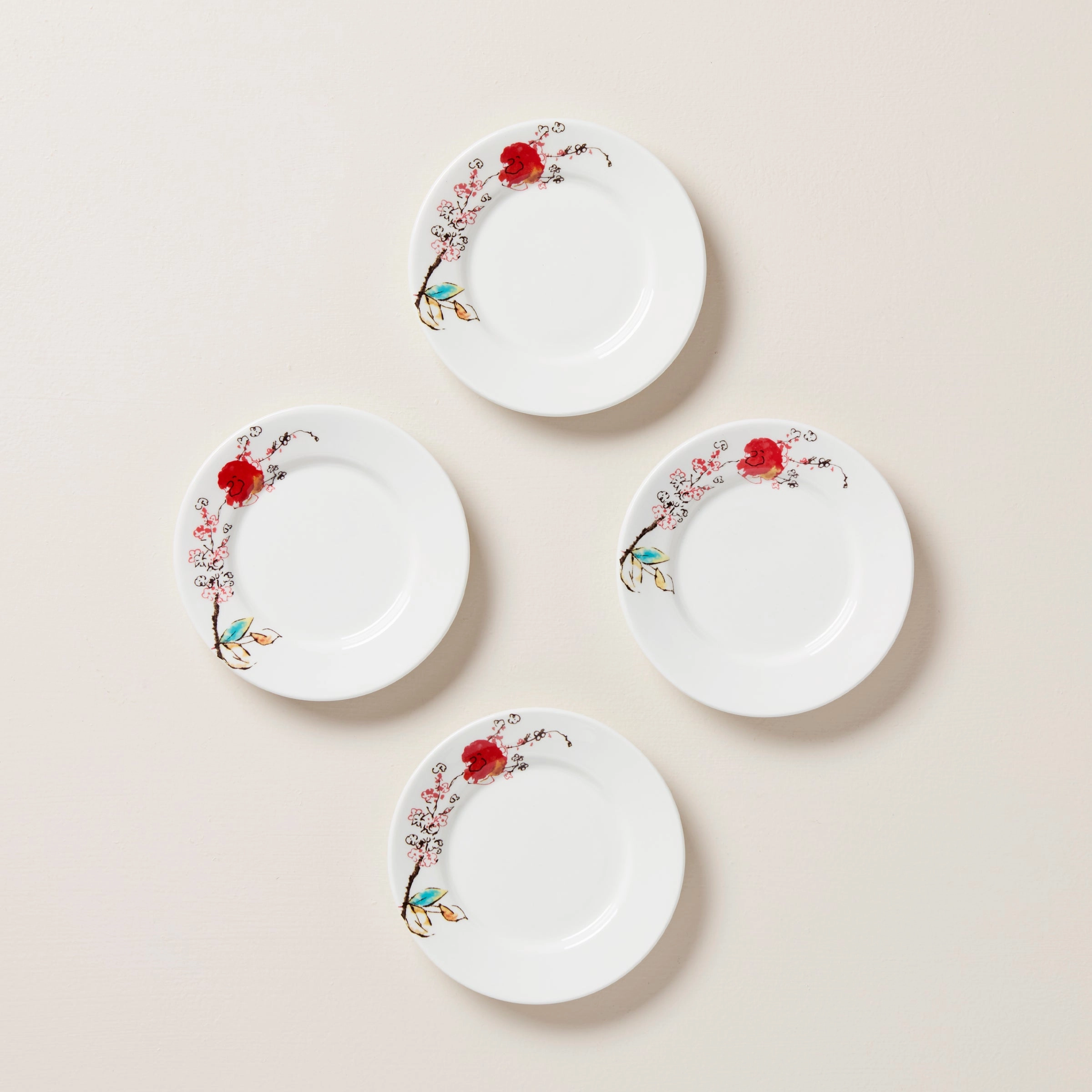 Chirp Saucers/Party Plates - Set of 4modern kitchen decor ,kitchen dinner set ,dinnerware 