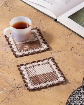 Chocolate Swirl Lace Trivets - Set of 6 - Smallmodern kitchen decor ,kitchen dinner set ,dinnerware 