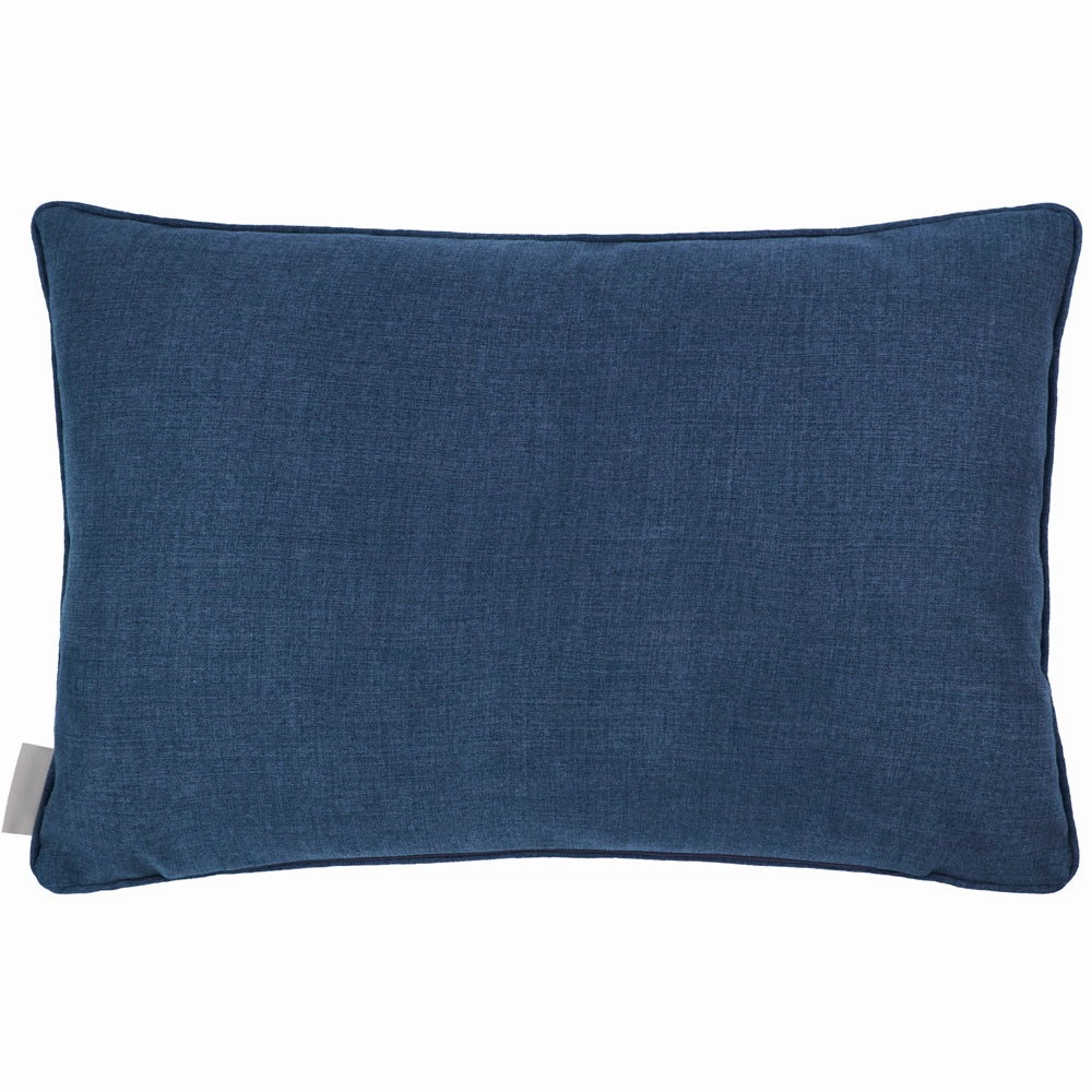 Chora Printed Piped Cushion Cobalt