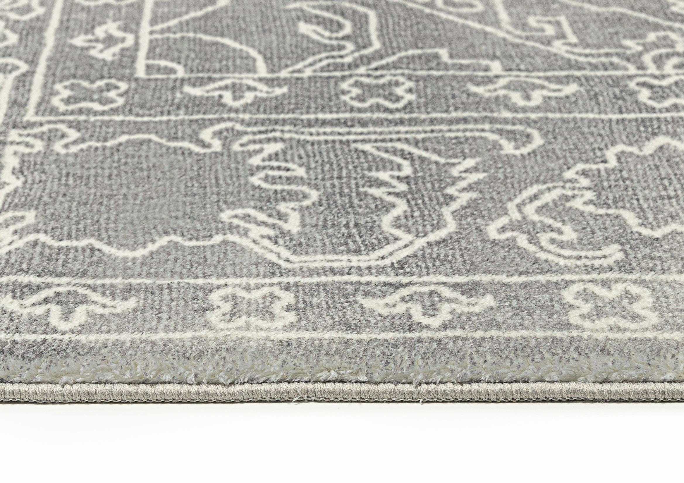 Chrissy Dark Grey Cream Traditional Distressed Washable Rug *NO RETURNS UNLESS FAULTY