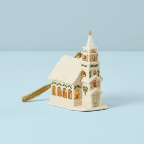 Christmas Village Church Lit Ornamenthome decorative items