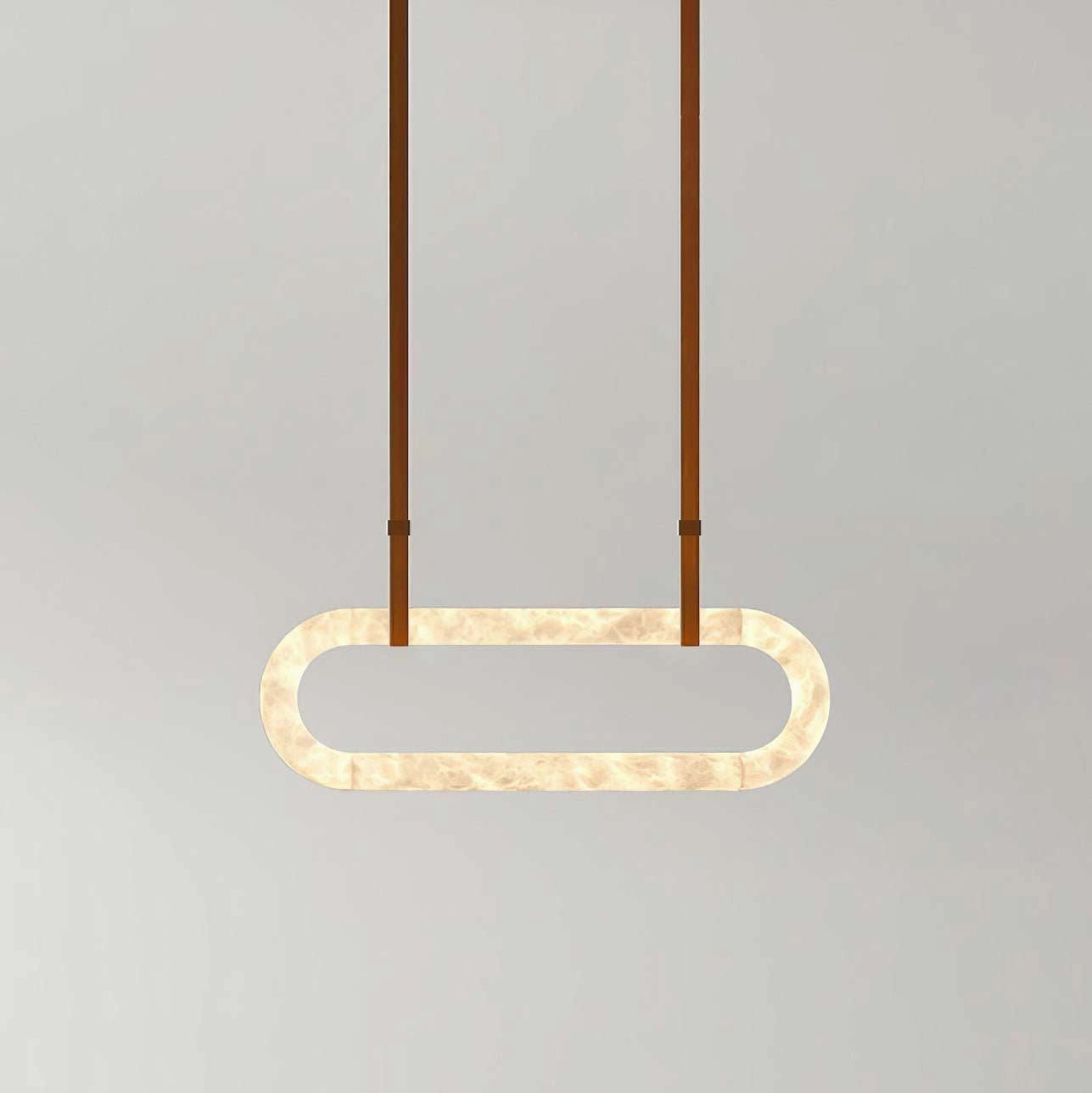 Circle Alabaster Chandelier