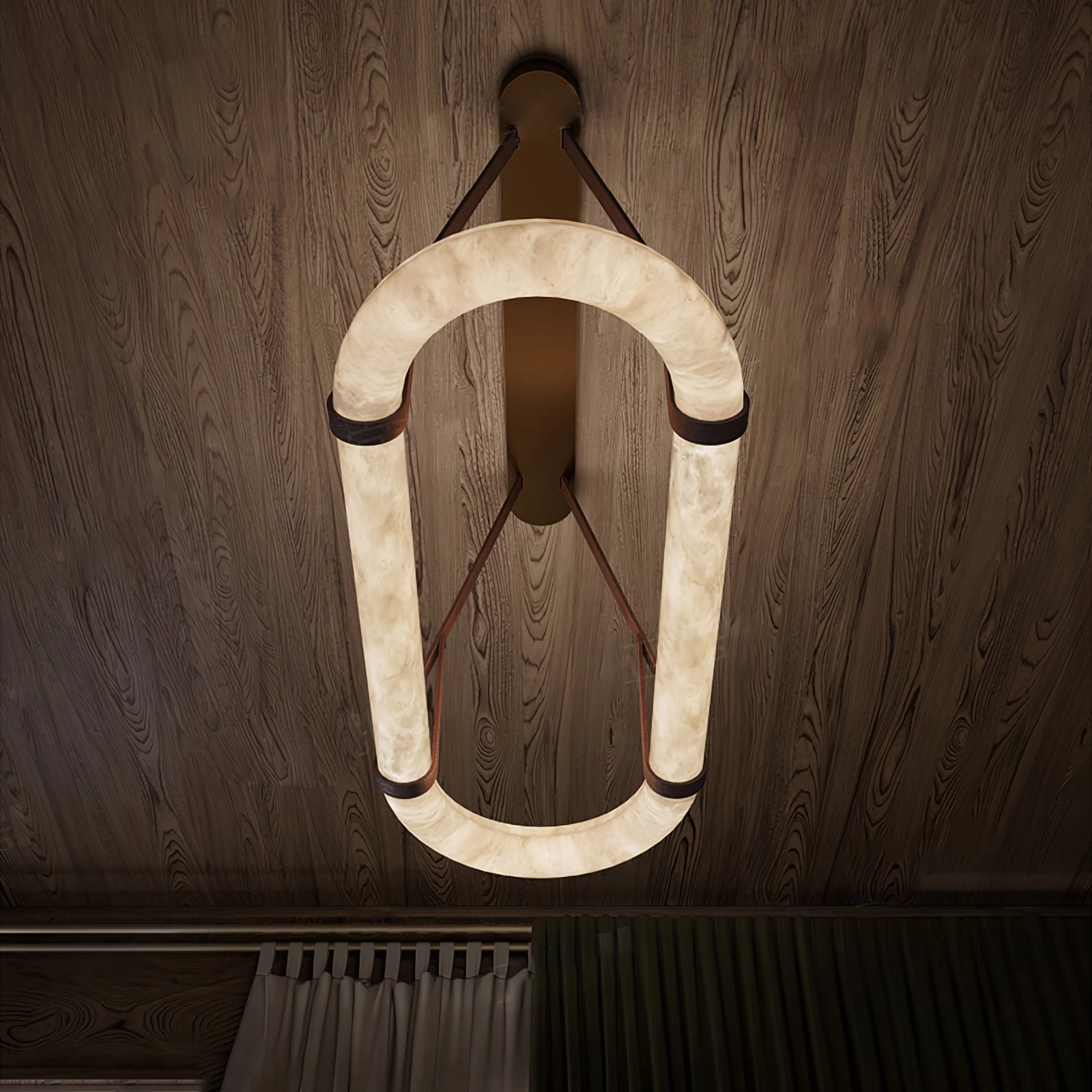 Circle Alabaster Chandelier