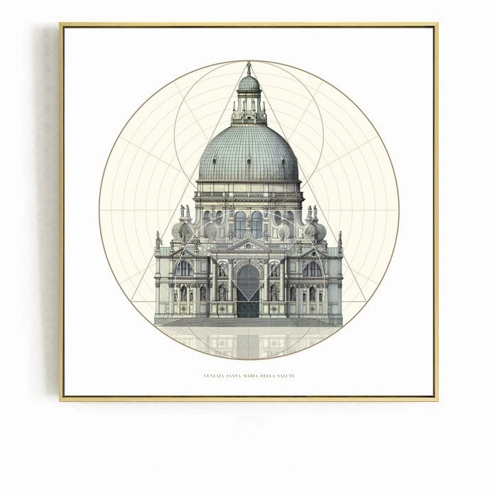 Classic Architecture Wall Art With Framenordic style wall decor