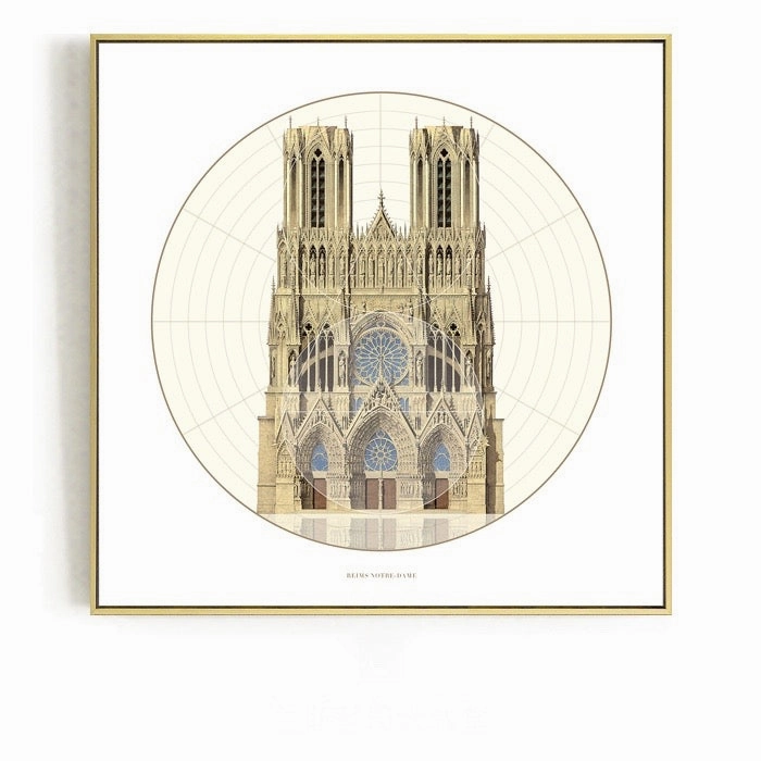 Classic Architecture Wall Art With Frame