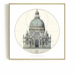 Classic Architecture Wall Art With Framenordic style wall decor