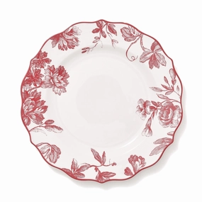 Classic Flower Plate Large Redhand-painted ceramic bowl
