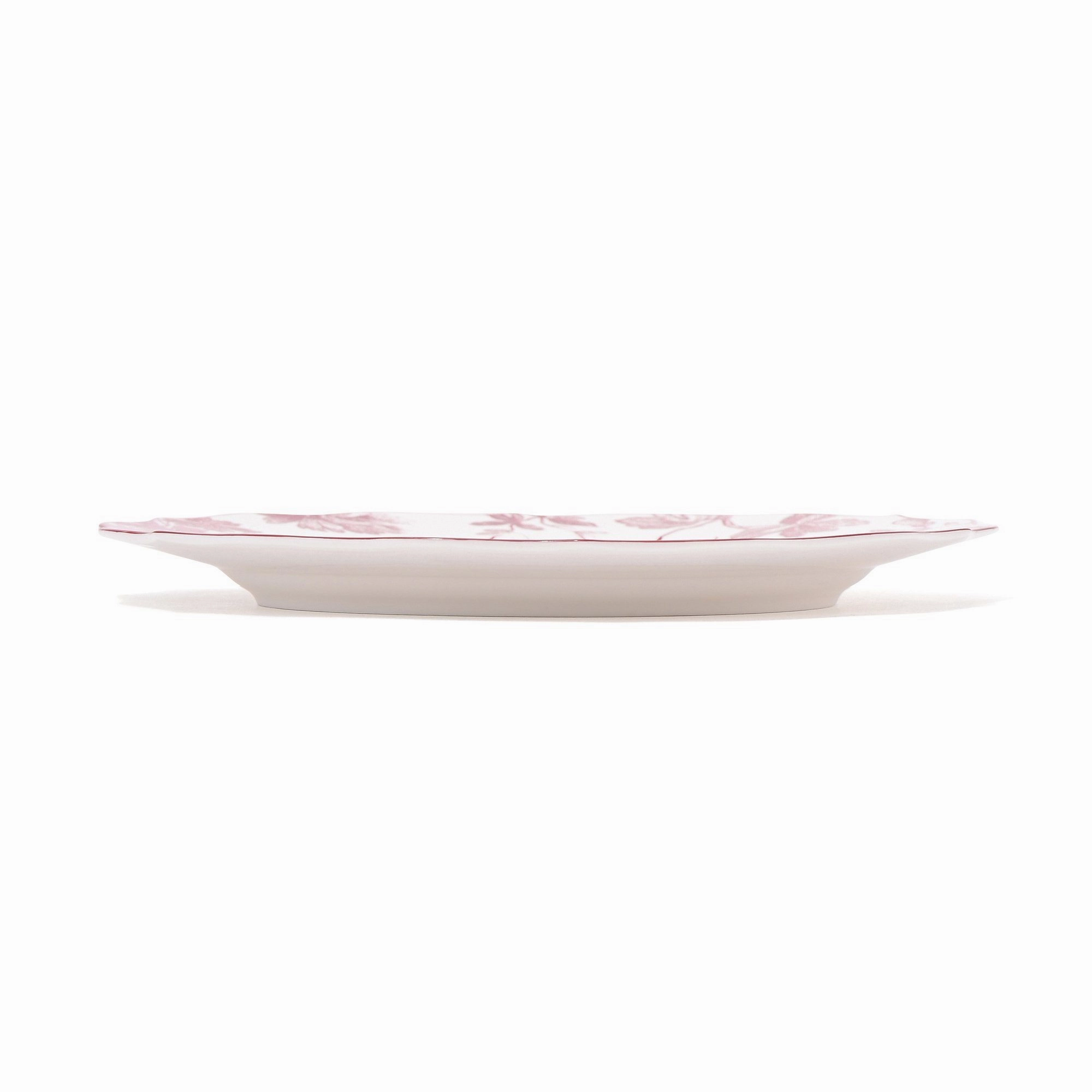 Classic Flower Plate Large Red